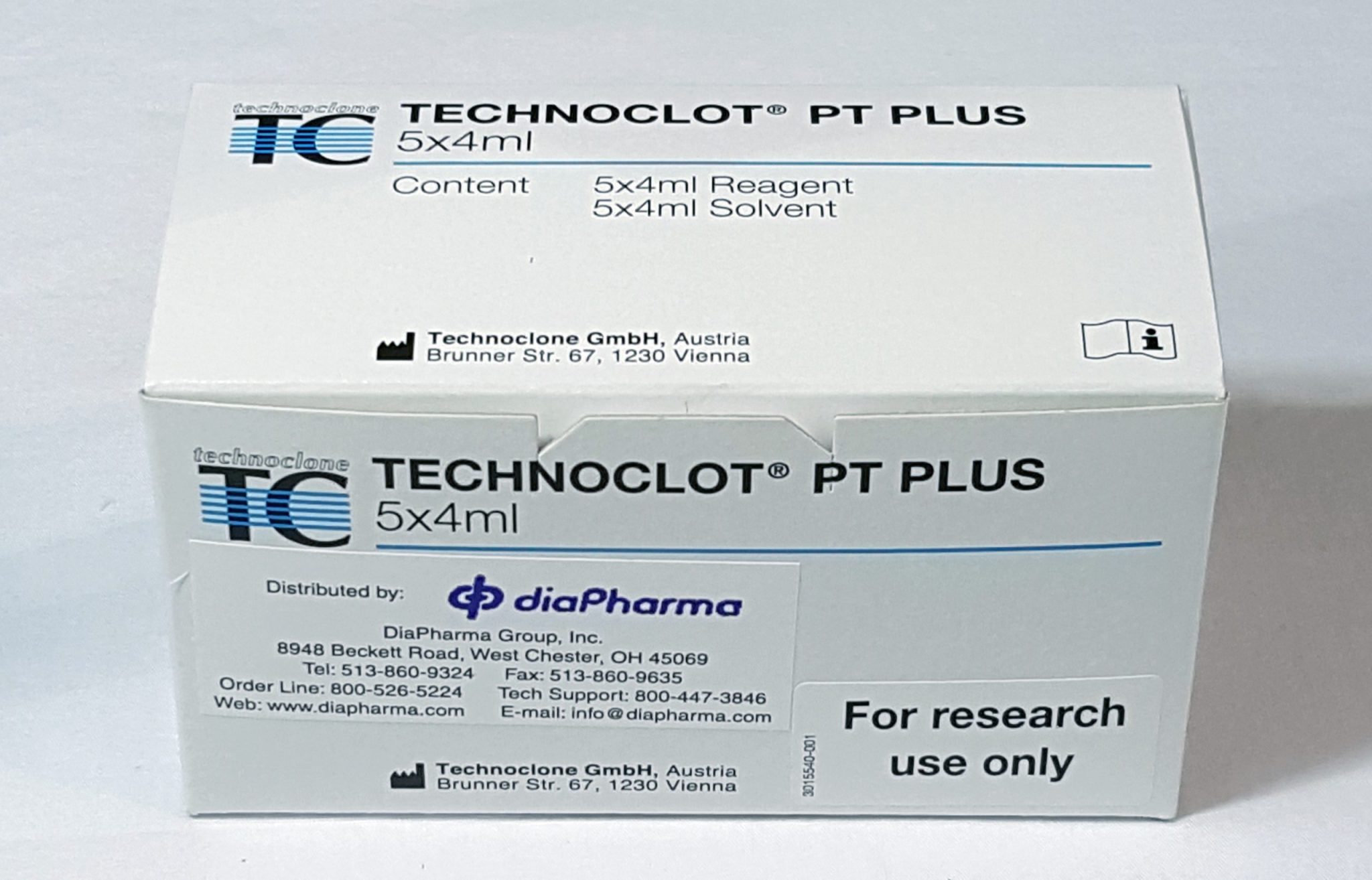 Technoclot® PT Plus, 5x4ml DiaPharma