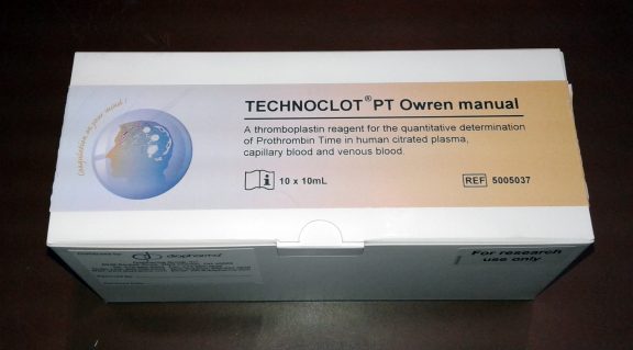 5005037 Technoclone Technoclot Prothrombin PT Owren Manual measurement assay detection reagent test kit