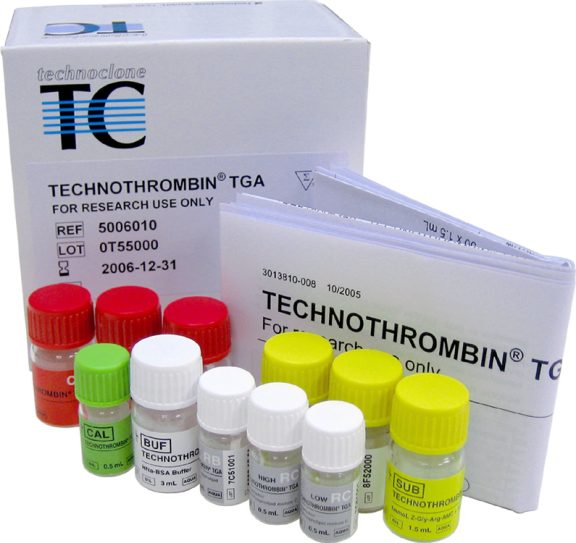 5006010 Technoclone Technothrombin Thrombin Generation Assay TGA measurement assay detection reagent test kit