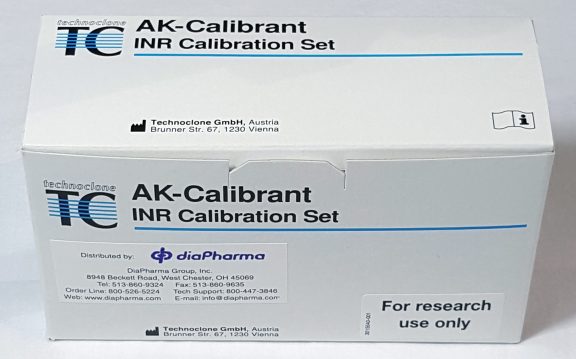 5010004 Technoclone AK-Calibrant International Normalized Ratio INR Calibration measurement assay detection reagent test kit