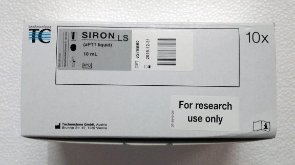 5035109 Technoclone Siron LS aPTT activated partial thromboplastin time measurement assay detection reagent test kit