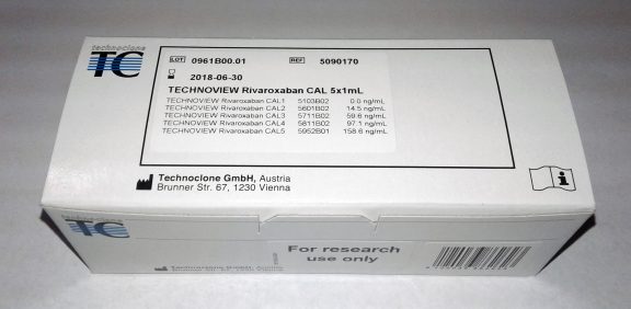 5090170 Technoclone Technoview Rivaroxaban Calibrator measurement assay detection reagent test kit