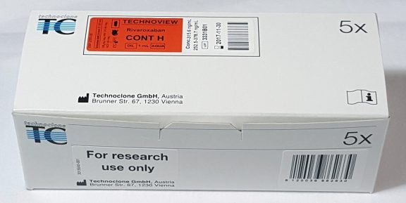 5090174 Technoclone Technoview Rivaroxaban Control High measurement assay detection reagent test kit