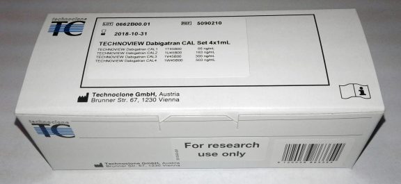 5090210 Technoclone Technoview Dabigatran Calibrator measurement assay detection reagent test kit