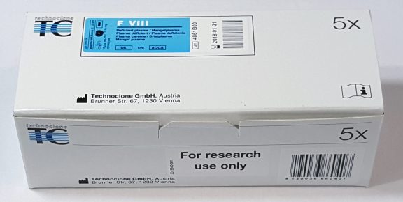 5154007 Technoclone FVIII Deficient Plasma measurement assay detection reagent test kit