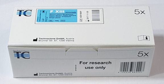 5194104 Technoclone Factor XIII FXIII Deficient Plasma measurement assay detection reagent test kit