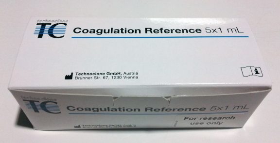 5220110 Technoclone Coagulation Reference measurement assay detection reagent test kit