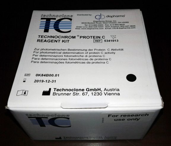 5341013 Technoclone Technochrom Protein C measurement assay detection reagent test kit