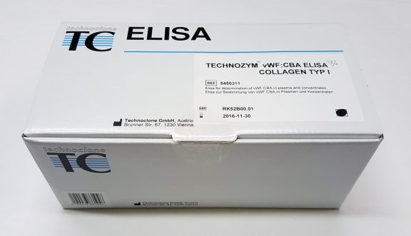 5450311 Technozym vWF CBA Typ I von Willebrand Factor Collagen Binding Assay measurement assay kit