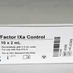 Rossix Factor IXa Control kit on a white surface