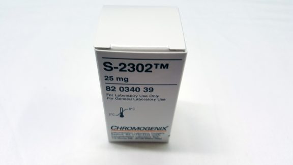 S820340 Chromogenix Chromogenic Substrate S-2302, Plasma Kallikrein, Prekallikrein, Kallikrein Inhibitors, FXII, Kallikrein-like Activity, Prekallikrein Activator