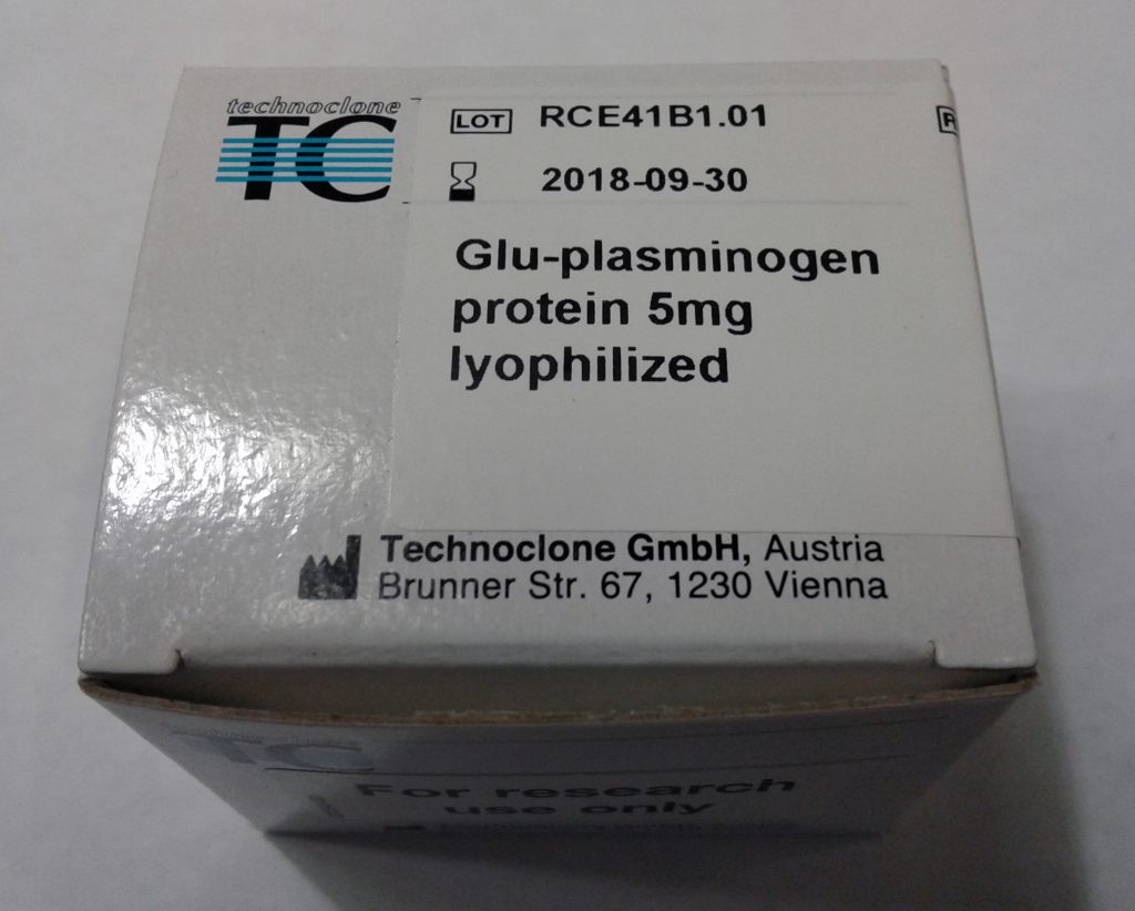 Technoclone Purified Glu-Plasminogen, 5mg - DiaPharma