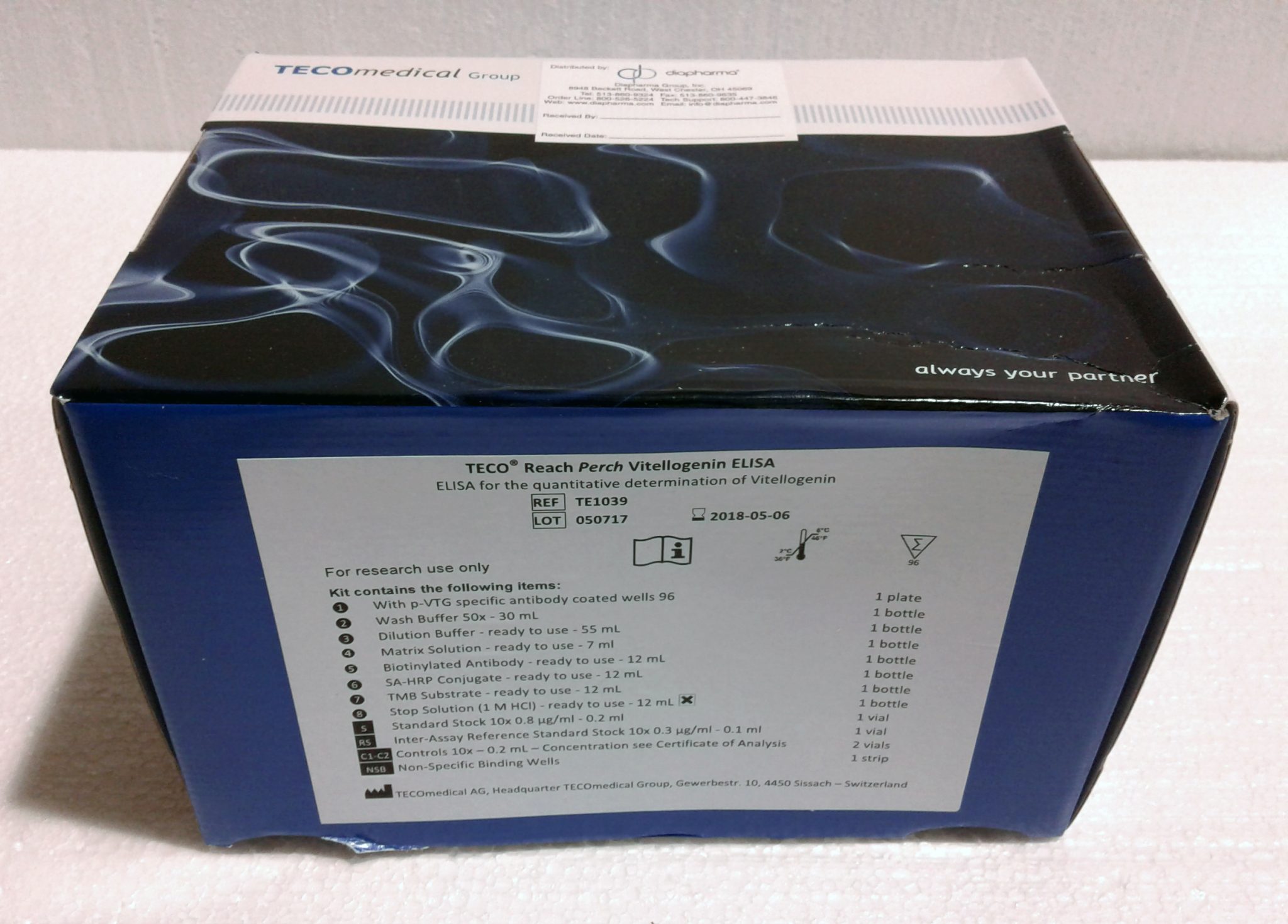 TECO® REACH Perch Vitellogenin ELISA DiaPharma