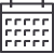 Black and white calendar icon