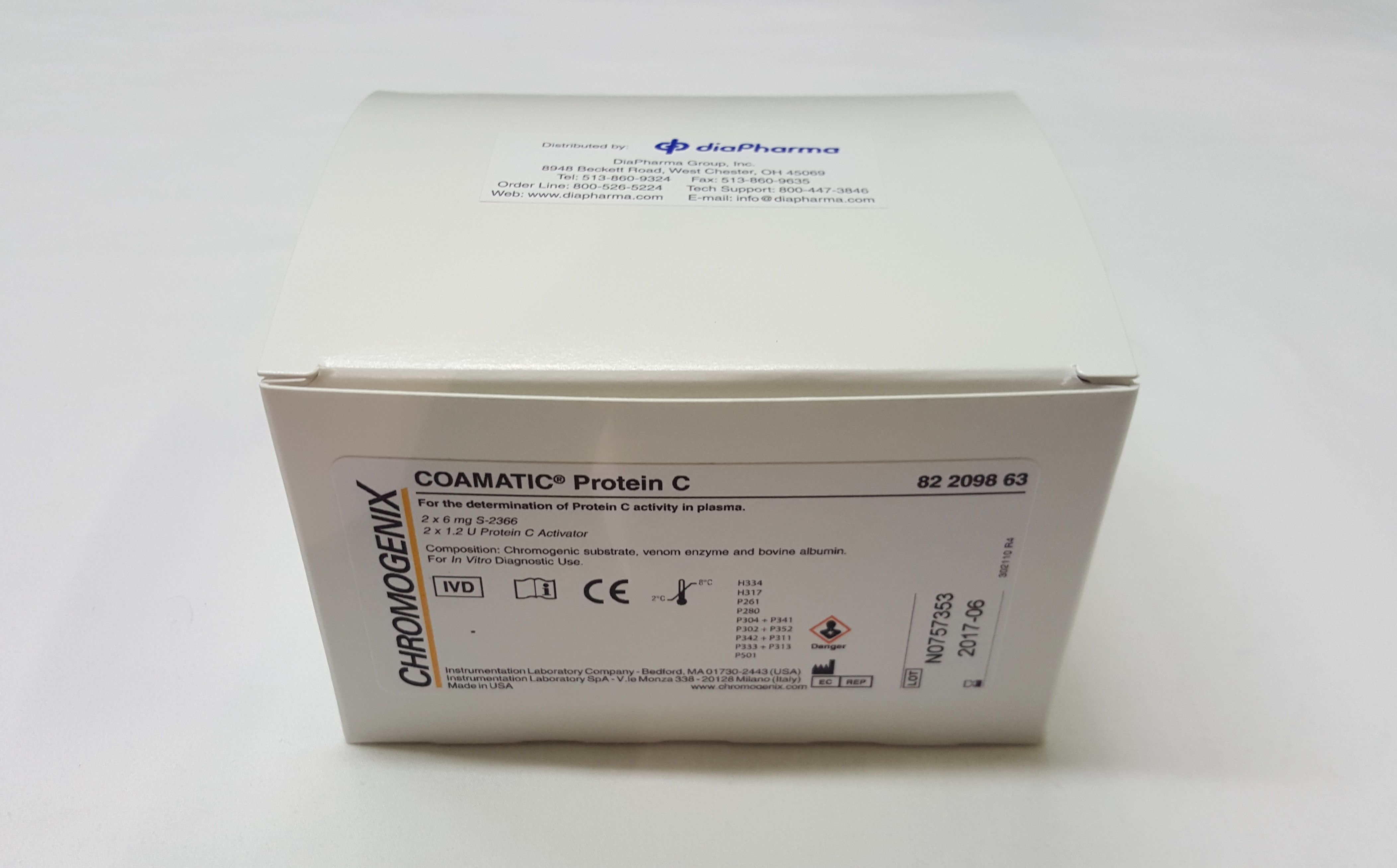 Chromogenix Protein C Chromogenic Assay Test Kit