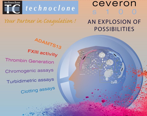 ceveron s100 adamts13 fxiii activity thrombin generation chromogenic turbidimetric clotting assays